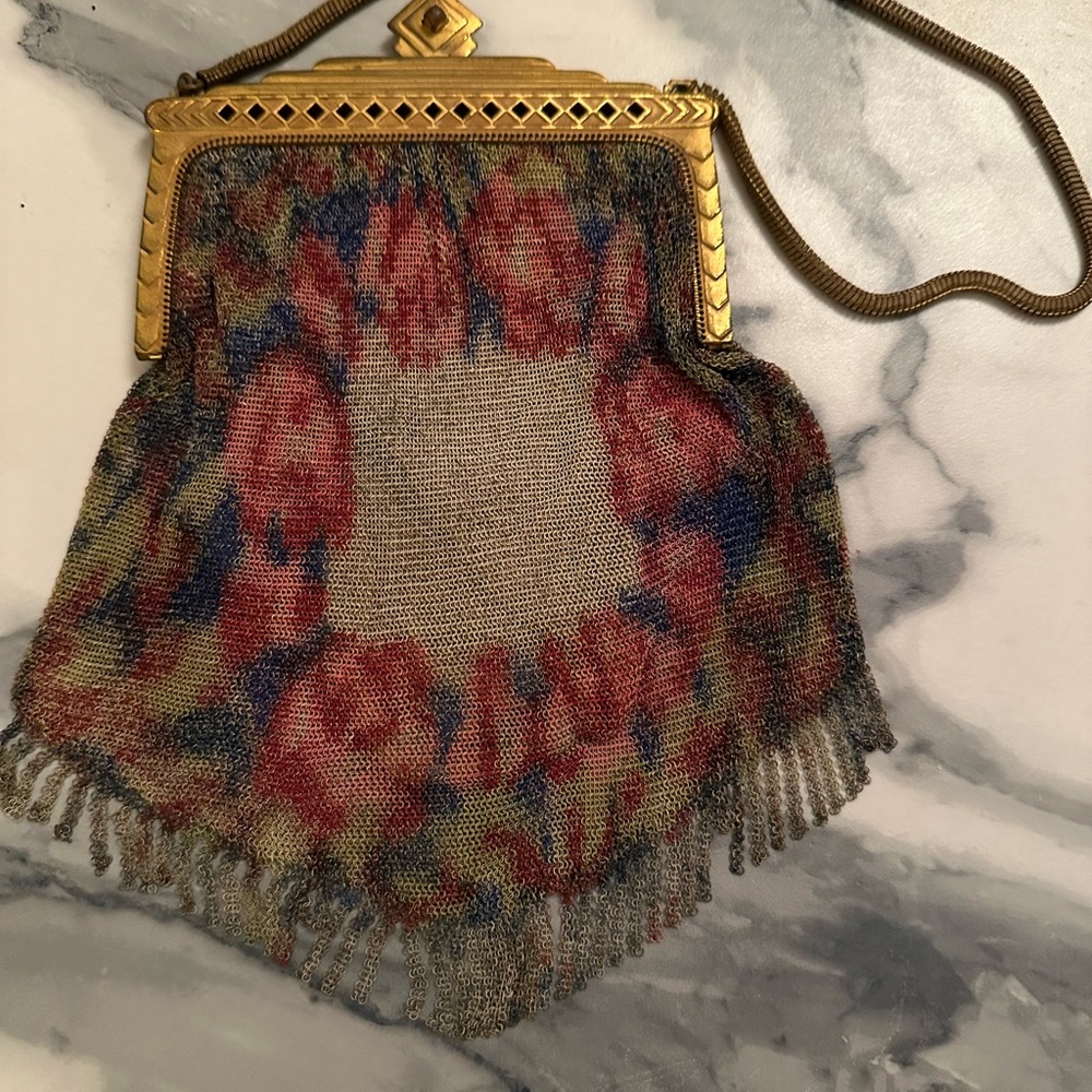 Vintage Whiting & Davis 1920s Mesh purse